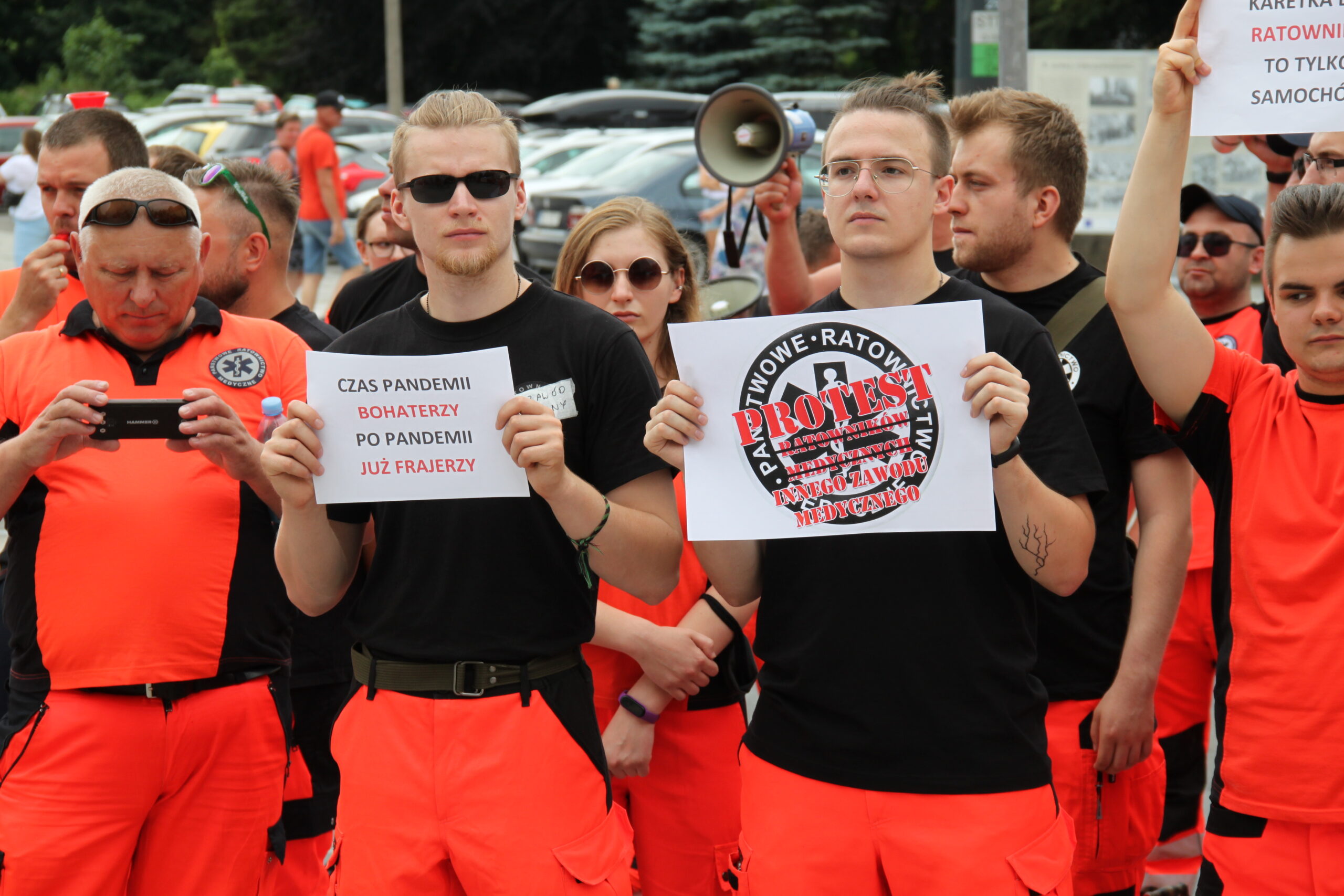 protest ratowników medycznych