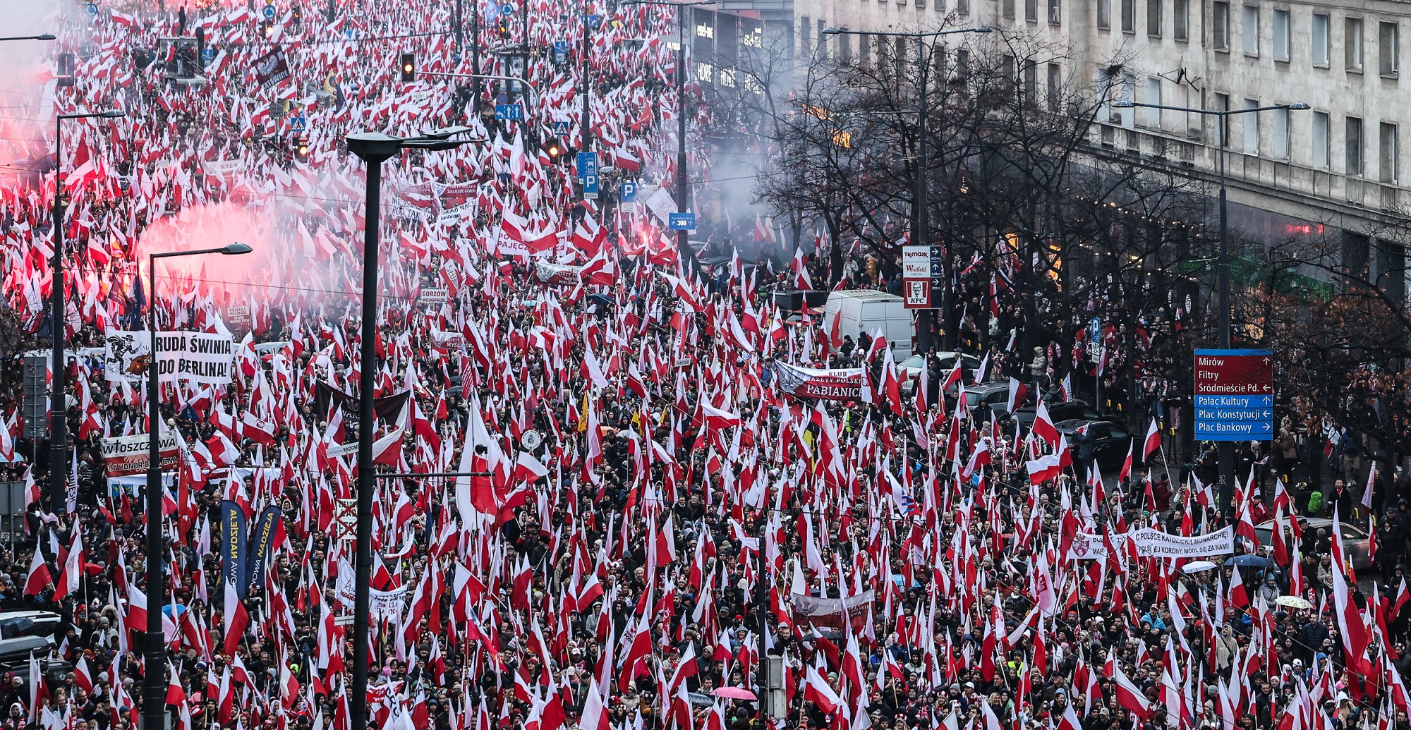 Przez Warszawę przechodzi wielki prawicowy Marsz Niepodległości